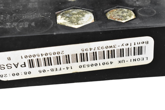 03-12 Bentley Continental GT Flying Spur Battery Terminal Fuse Box 3W0937548 OEM