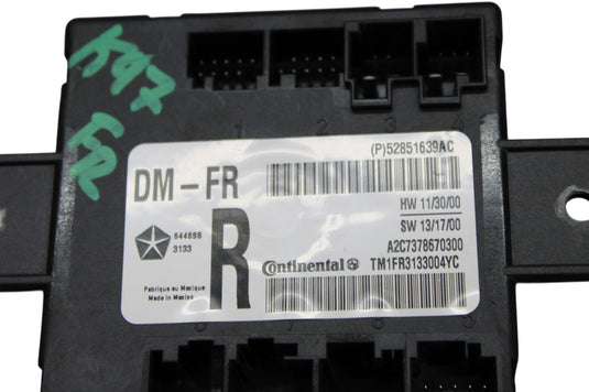 14-21 Maserati Ghibli Front Right Passenger Side Door Compute Control Module Oem