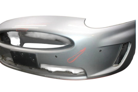10-11 Jaguar XK XKR X150 Front Lower Bumper Cover Panel Assembly  Silver OEM