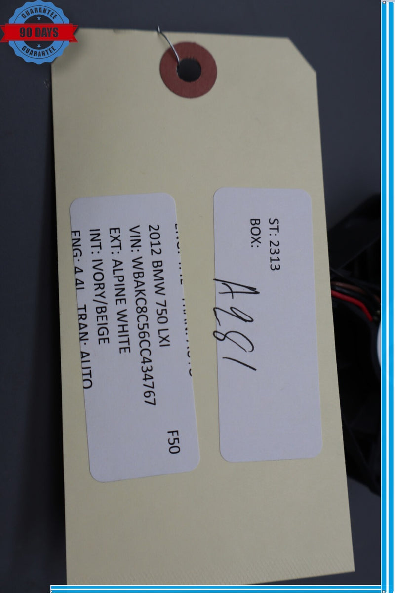 Load image into Gallery viewer, 09-15 BMW 750Li 750Li xDrive Trunk Amp Amplifier Cooling Fan Motor Oem
