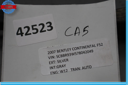 03-12 Bentley Continental Rear Left Driver Side Tie Rod Control Arm Oem