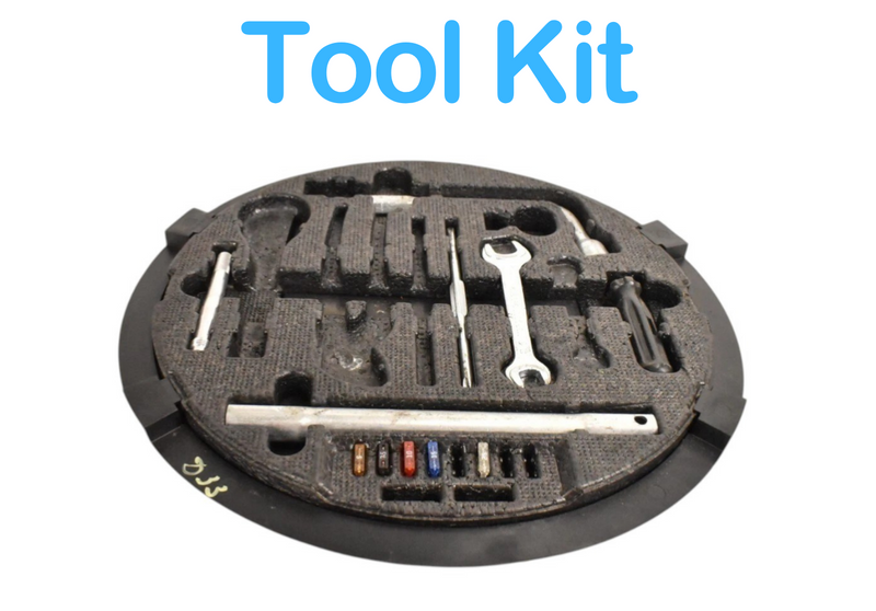 Load image into Gallery viewer, 00-06 Mercedes CL500 CL600 W220 Emergency Spare Tire Jack Tool Kit OEM
