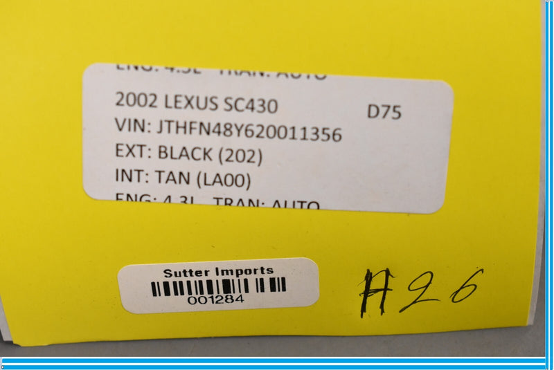 Load image into Gallery viewer, 02-05 Lexus SC430 Front Left Driver Side Seat Head Rest Headrest Oem
