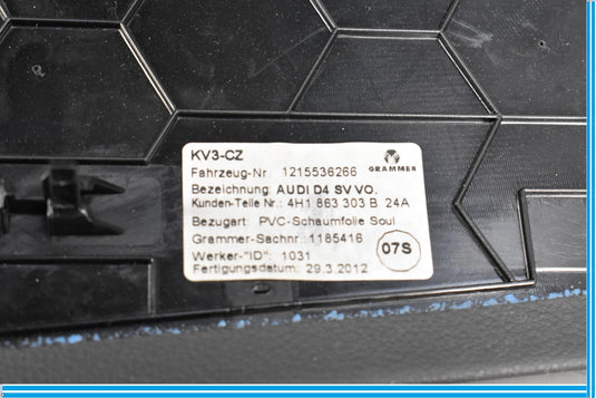 11-18 Audi A8 Quattro Left Side Center Console Trim Panel 4H1863303C Oem