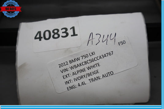 09-15 BMW 740i 750i 750Li xDrive Rear Center Console Panel Trim Oem