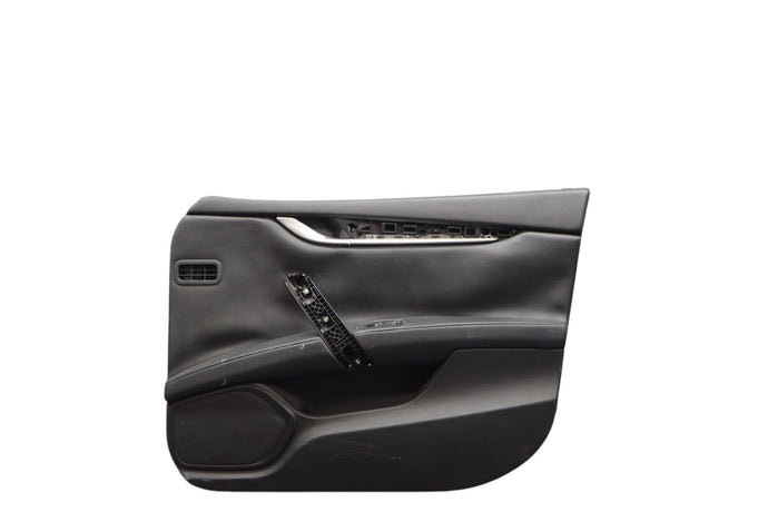 14-17 Maserati Ghibli Front Right Side Interior Door Panel Trim Cover Black Oem