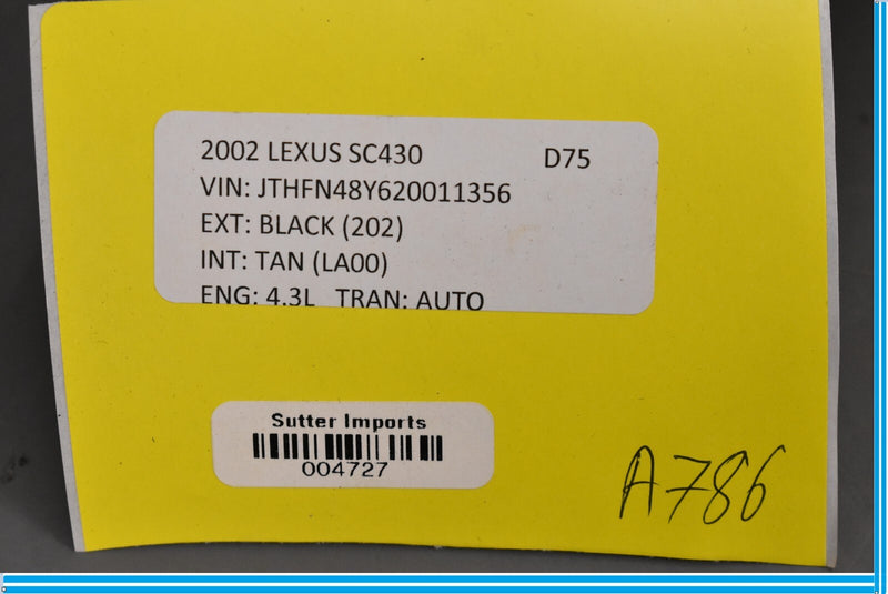 Load image into Gallery viewer, 02-10 Lexus SC430 Rear Right Passenger Side Trunk Storage Catch Mount Oem
