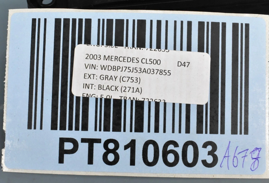 00-06 Mercedes W215 CL500 CL600 Rear Window Regulator Control Module Unit Oem