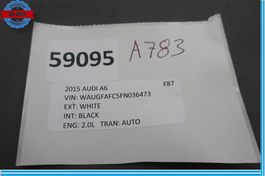 12-18 Audi A6 Quattro Front Center Console Storage Compartment Bin Tray Oem