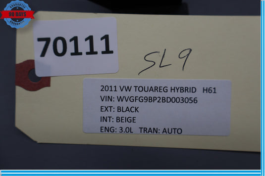 11-18 Volkswagen Touareg Rear Keyless Entry Antenna Module 8K0907247 Oem