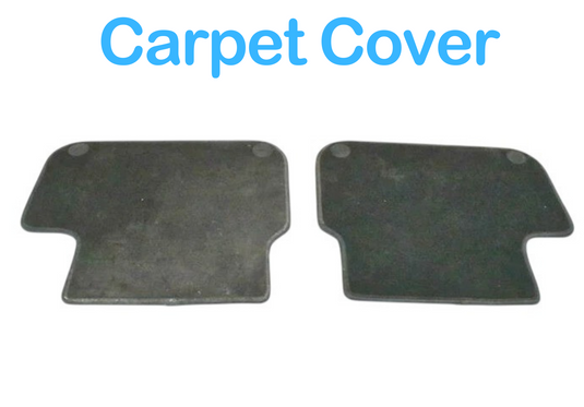 14-17 Maserati Ghibli Rear Floor Mat Carpet Cover Set Black 6700239060 OEM