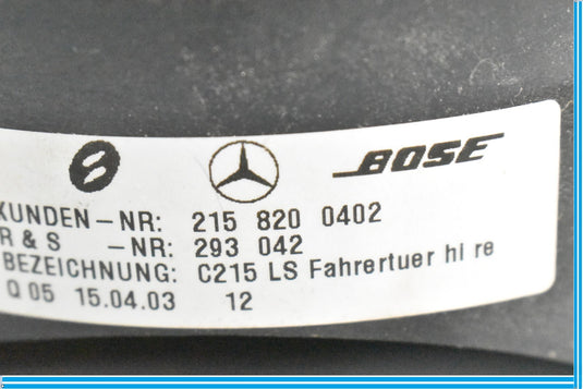 00-06 Mercedes CL500 CL600 W215 Front Right Passenger Door Sound Speaker Oem