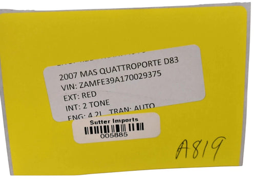 03-08 Maserati Quattroporte M139 Rear Left Driver Side Seat Belt Seatbelt Oem