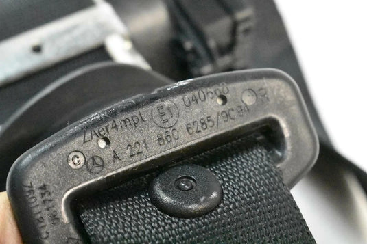 10-13 Mercedes W221 S400 S63 AMG Front Right Side Seat Belt Seatbelt Black Oem