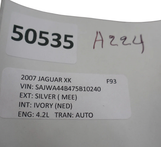 07-11 Jaguar XKR XK X150 Dome Light Overhead Map Lamp Light 279104520A Oem