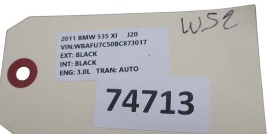 11-17 BMW 535i GT xDrive Front Right Side Door Window Regulator W/ Motor Oem