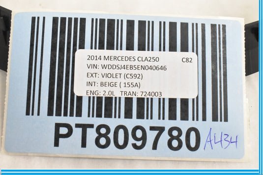 2014 - 2018 MERCEDES CLA250 C117 DASH SPEEDOMETER INSTRUMENT CLUSTER BEZEL OEM
