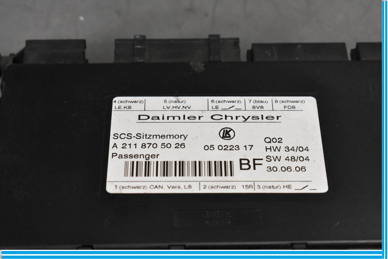 Load image into Gallery viewer, 06-12 Mercedes ML350 ML500 GL450 Front Right Side Seat Control Module Oem
