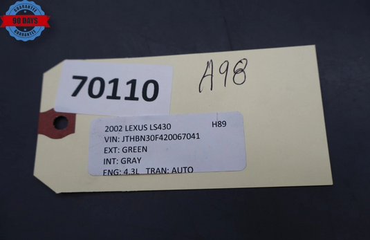 01-06 Lexus LS430 Front Right Side Fender Plastic Molding 756115004 OEM