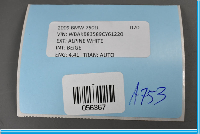 Load image into Gallery viewer, 09-15 BMW 750i F01 F02 F10 Rear Right Passenger Inner Tail Light Backup Lamp Oem
