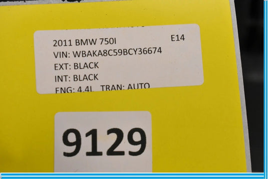 09-15 BMW 750i 750Li F01 Rear Trunk Lid Scuff Luggage Plate Trim Cover Panel Oem