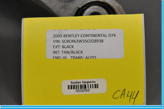 04-12 Bentley Continental Rear Right Passenger Side Upper Control Arm Oem