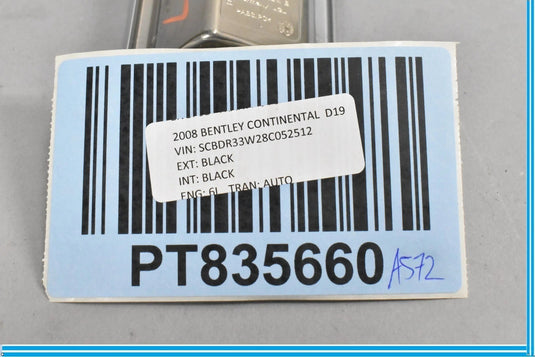 2008 Bentley Continental Front Left Seat Frame Cover Chrome 3W8881823B OEM