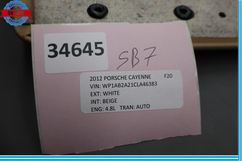 Load image into Gallery viewer, 11-18 Porsche Cayenne Front Right Passenger Side Seat Back Cover Panel Trim Oem
