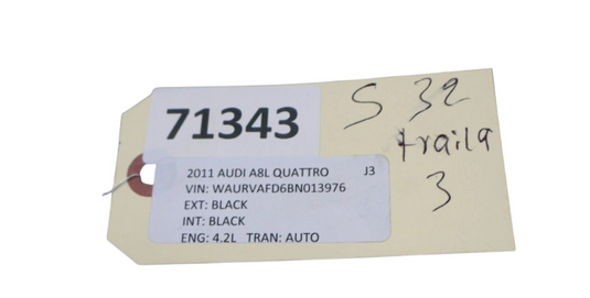 11-18 Audi S8 A8 Quattro Front Left Side Interior Door Panel Trim 4H1867103C Oem