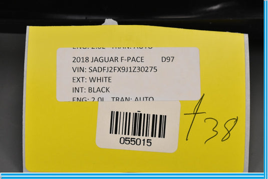 18-20 Jaguar E-Pace Front Left Side Door Window Frame Trim Cover Oem