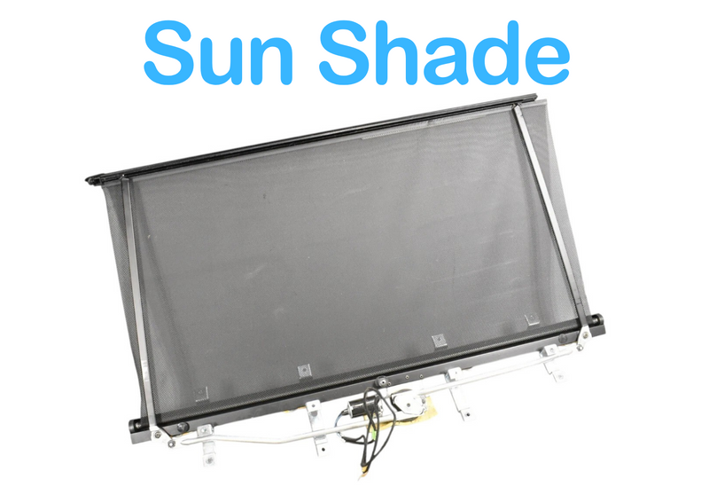 Load image into Gallery viewer, 03-13 Maserati Quattroporte Rear Back Window Sun Shade Blind W/ Motor OEM
