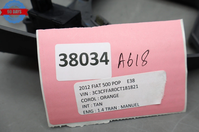 Load image into Gallery viewer, 12-19 Fiat 500 Pop Gear Shift Shifter Bezel Trim Cover Panel 1RY99JD7AD Oem
