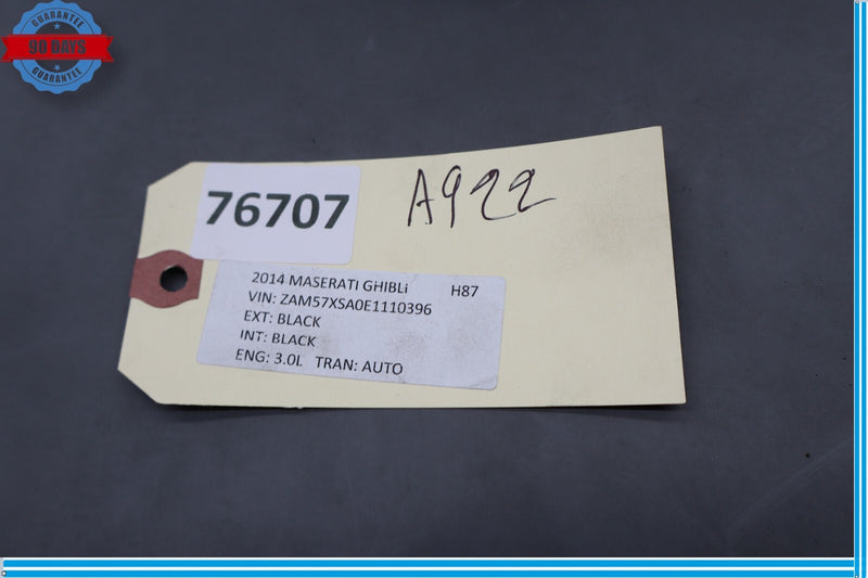 Load image into Gallery viewer, 14-19 Maserati Ghibli Front Right Side Floor Carpet Panel Trim Cover Oem
