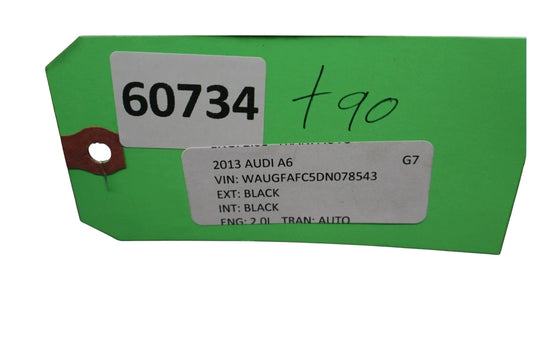 12-18 Audi A6 Rear Left Driver Side Seat Bolster Cushion Black 4G0885703 Oem