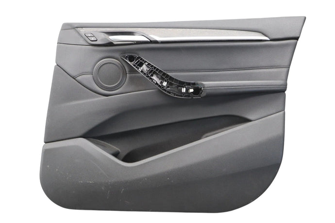 16-22 BMW X1 Front Right Passenger Side Interior Door Panel Cover Trim Black Oem