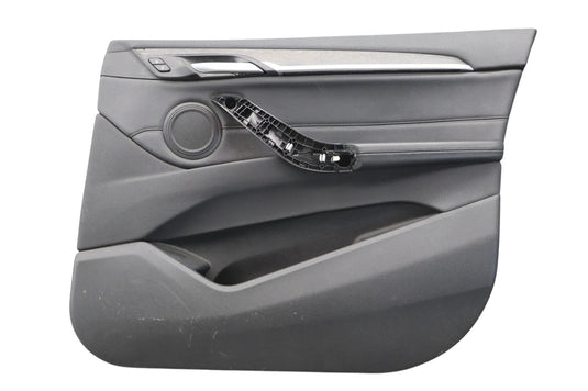16-22 BMW X1 Front Right Passenger Side Interior Door Panel Cover Trim Black Oem