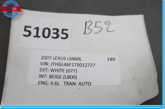 07-12 Lexus LS460 Front Steering Wheel Cruise Control Switch Oem