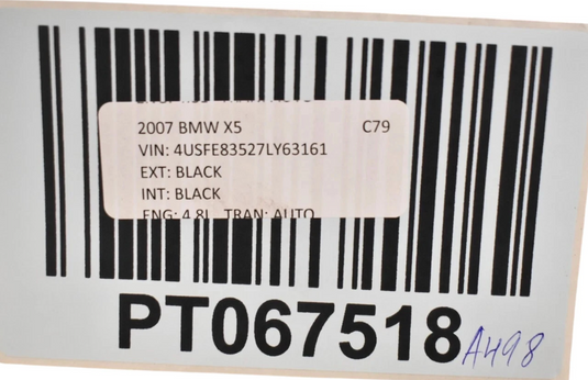 07-18 Bmw X3 X5 Front Right Side Lower Floor Sub Woofer Speaker 65136971886 Oem