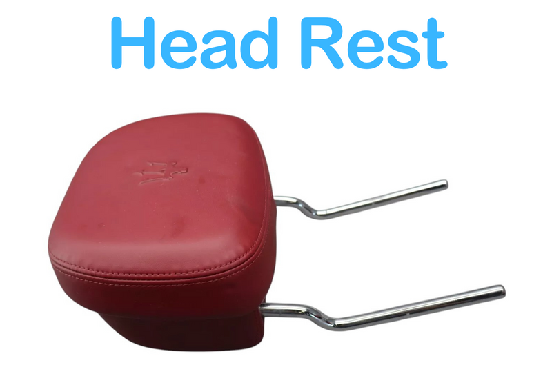 Load image into Gallery viewer, 14-20 Maserati Ghibli Front Right Passenger Side Seat Headrest Head Rest Red OEM
