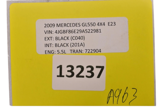 07-12 Mercedes X164 GL450 GL550 Rear Right  Side 3rd Row Seat Motor Unit Oem