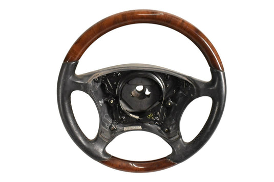 00-06 Mercedes CL500 CL600 W215 Driver Steering Wheel Woodgrain Trim Oem