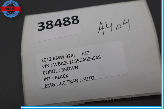 12-16 BMW F30 328i Rear Tailgate Trunk License Plate Light Lamp 7193293 Oem