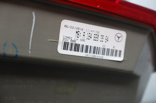 10-12 Mercedes GL450 GL550 X164 Rear Left Driver Side Tail Light Lamp Oem
