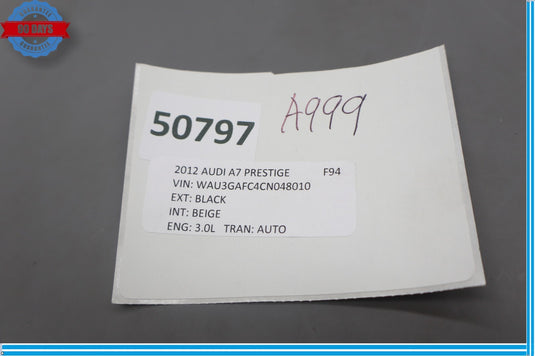 12-18 Audi A7 Quattro Front Right Side Door Panel Insert Cover Trim Molding Oem