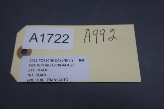 15-18 Porsche Cayenne Trunk Tailgate Release Handle W/Camera 7P5827566A Oem