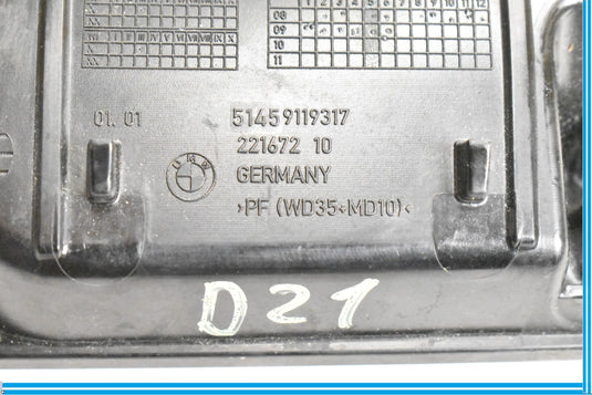 09-15 BMW 750Li 750i F01 F02 Front Center Console Ashtray Insert 9119317 Oem