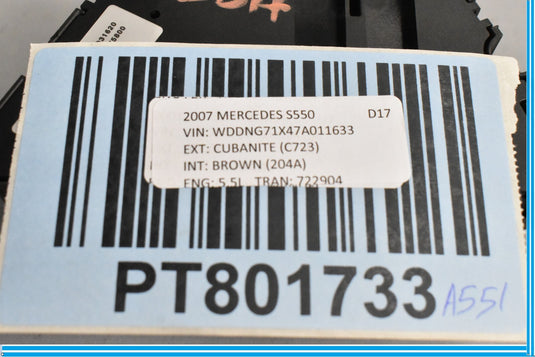 07-13 Mercedes S550 S400 CL550 W221 Front Left Driver Seat Control Switch Oem