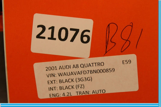 11-18 Audi A8 Quattro S8 Fuse Relay Junction Box Black Holder 4H0907348C OEM