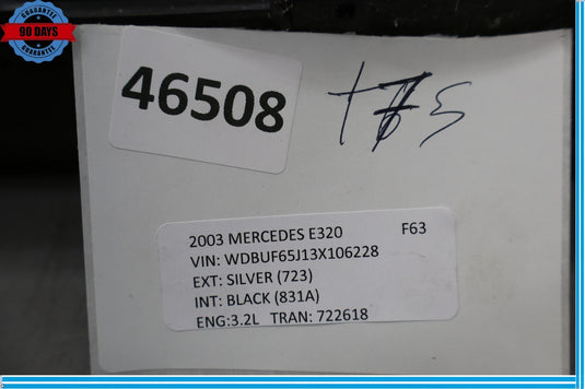 01-05 Mercedes W208 CLK320 C320 E320 Radiator Support Air Baffle Lower OEM