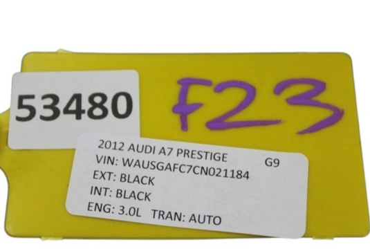 12-15 Audi A7 Quattro Rear Left Driver Side Fender Liner Splash Shield Oem